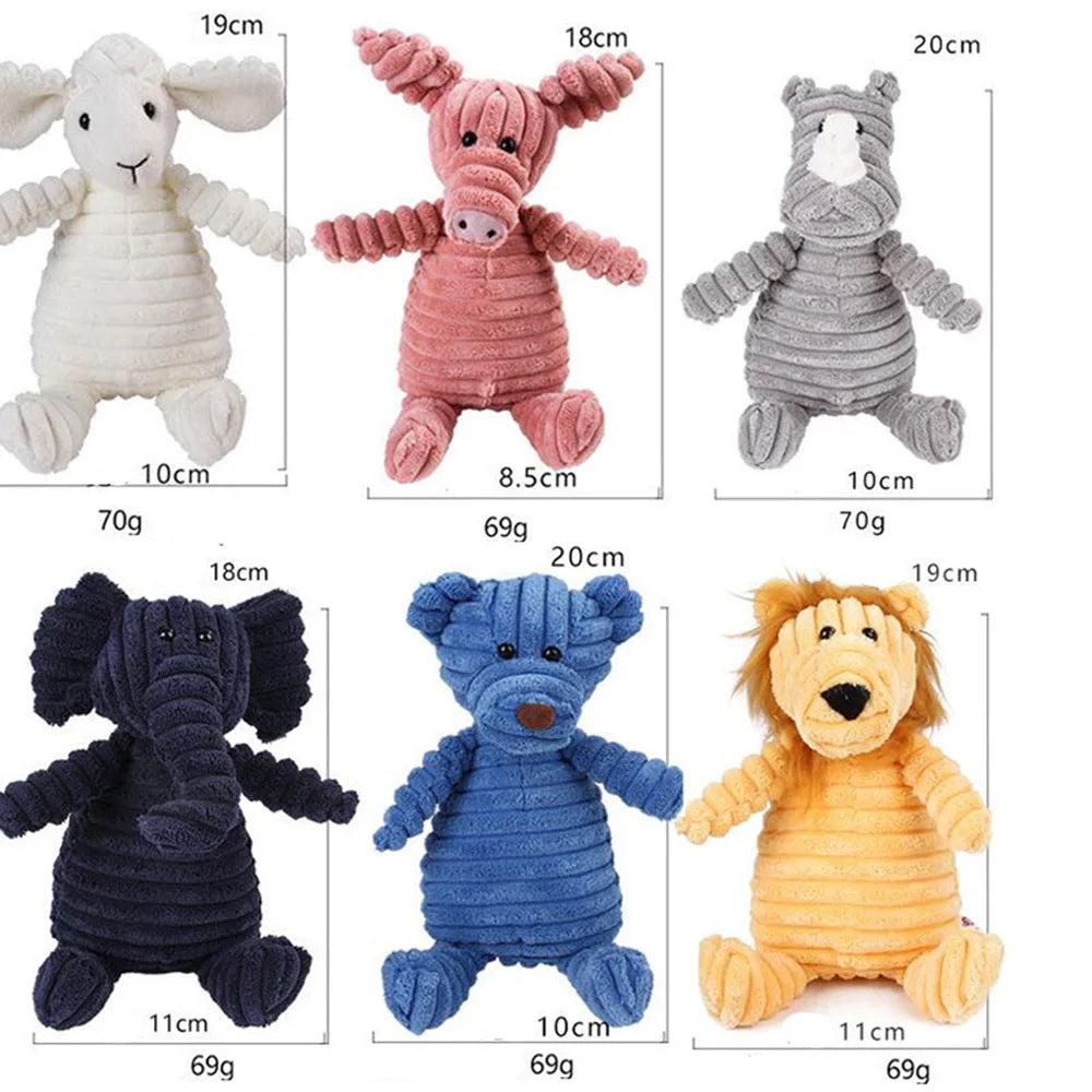 Animais de brinquedo de pelúcia para cachorros