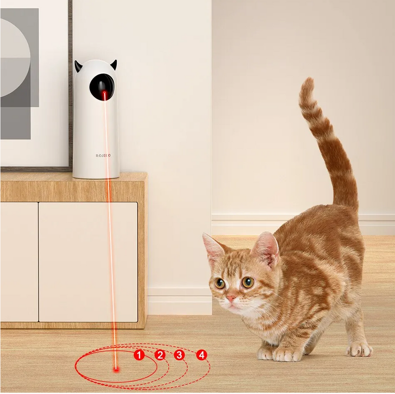 Brinquedo automático para gatos com laser de LED