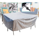 Capa Impermeável Retangular Cinza/Preta