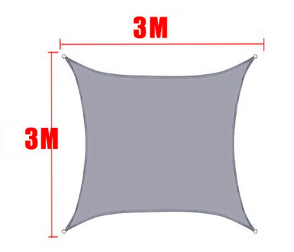 Tela de Sombreamento Retangular/Quadrada Cor Cinza