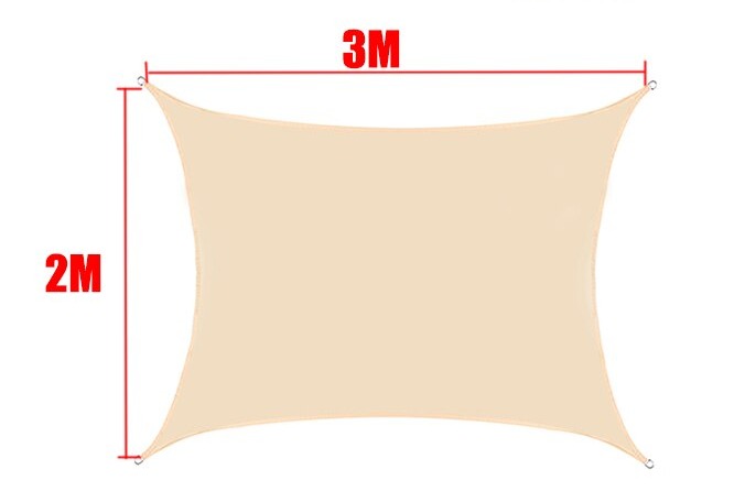 Tela de Sombreamento Retangular/Quadrada Cor Bege
