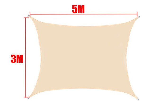 Tela de Sombreamento Retangular/Quadrada Cor Bege