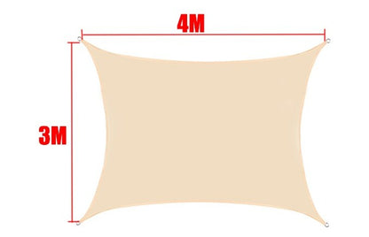 Tela de Sombreamento Retangular/Quadrada Cor Bege
