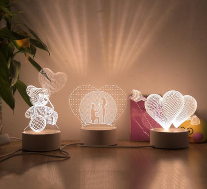 Luminária de LED em Acrílico para Decoração