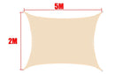 Tela de Sombreamento Retangular/Quadrada Cor Bege