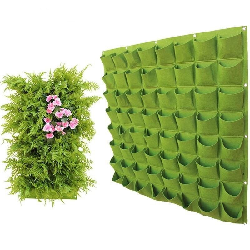 Painel de Jardim Vertical com Plantas Artificiais