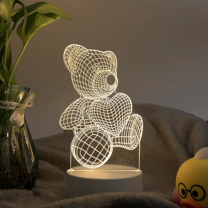 Luminária de LED em Acrílico para Decoração
