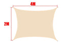 Tela de Sombreamento Retangular/Quadrada Cor Bege
