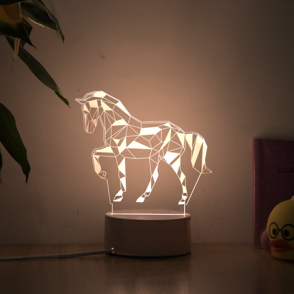 Luminária de LED em Acrílico para Decoração