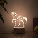 Luminária de LED em acrílico - RomanticLamp