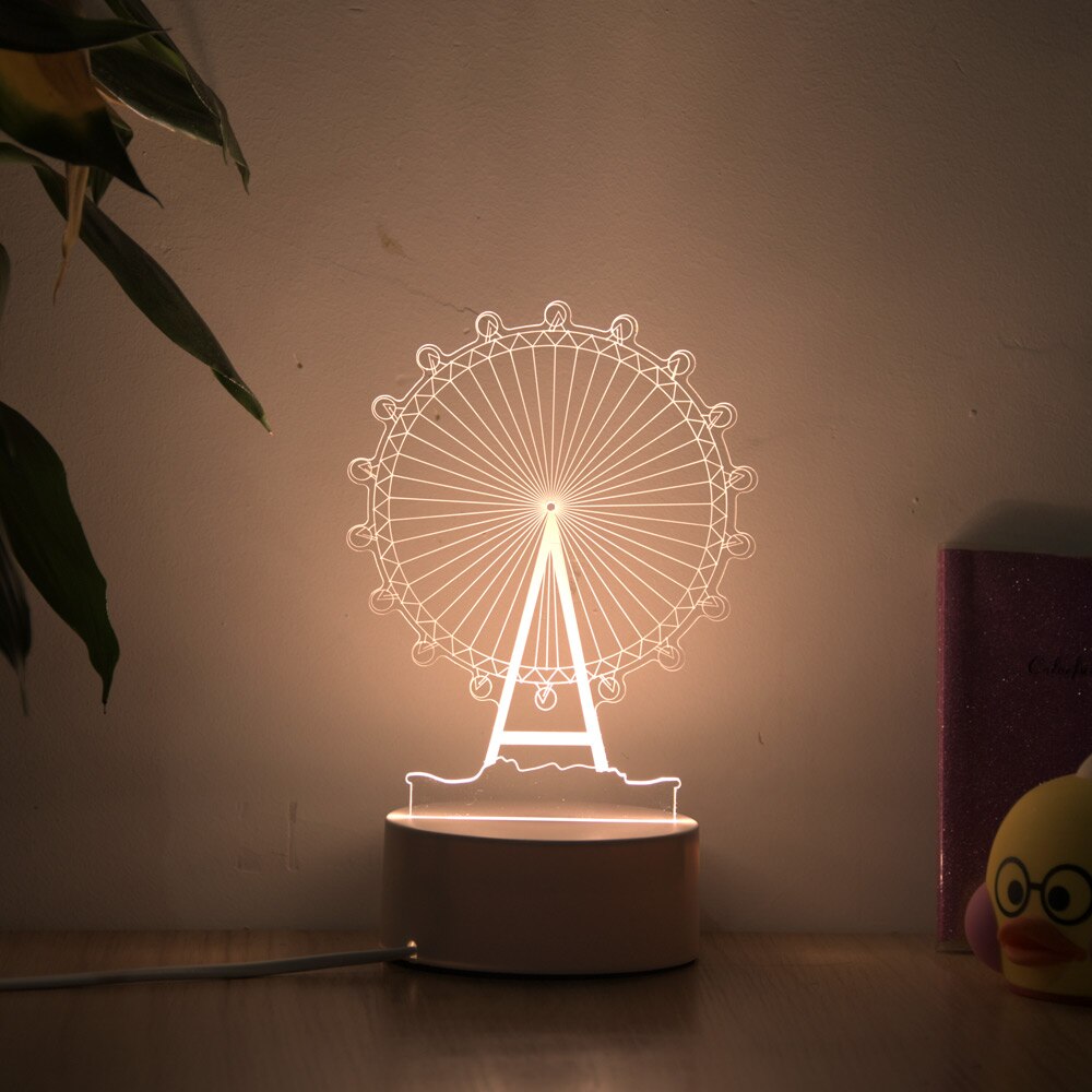 Luminária de LED em Acrílico para Decoração