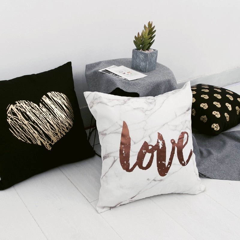 Capas para Almofadas Golden Leaves
