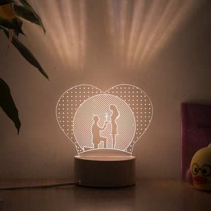 Luminária de LED em Acrílico para Decoração