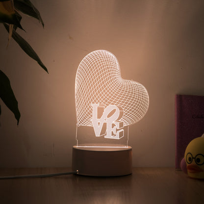 Luminária de LED em Acrílico para Decoração