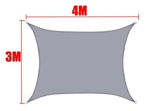 Tela de Sombreamento Retangular/Quadrada Cor Cinza