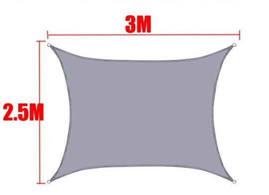 Tela de Sombreamento Retangular/Quadrada Cor Cinza