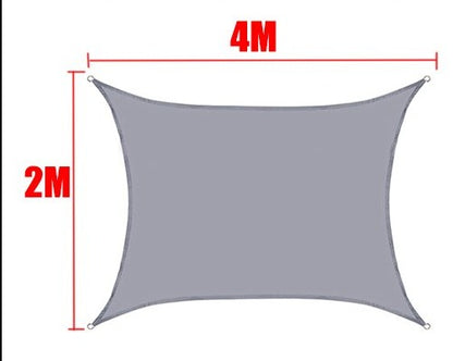 Tela de Sombreamento Retangular/Quadrada Cor Cinza