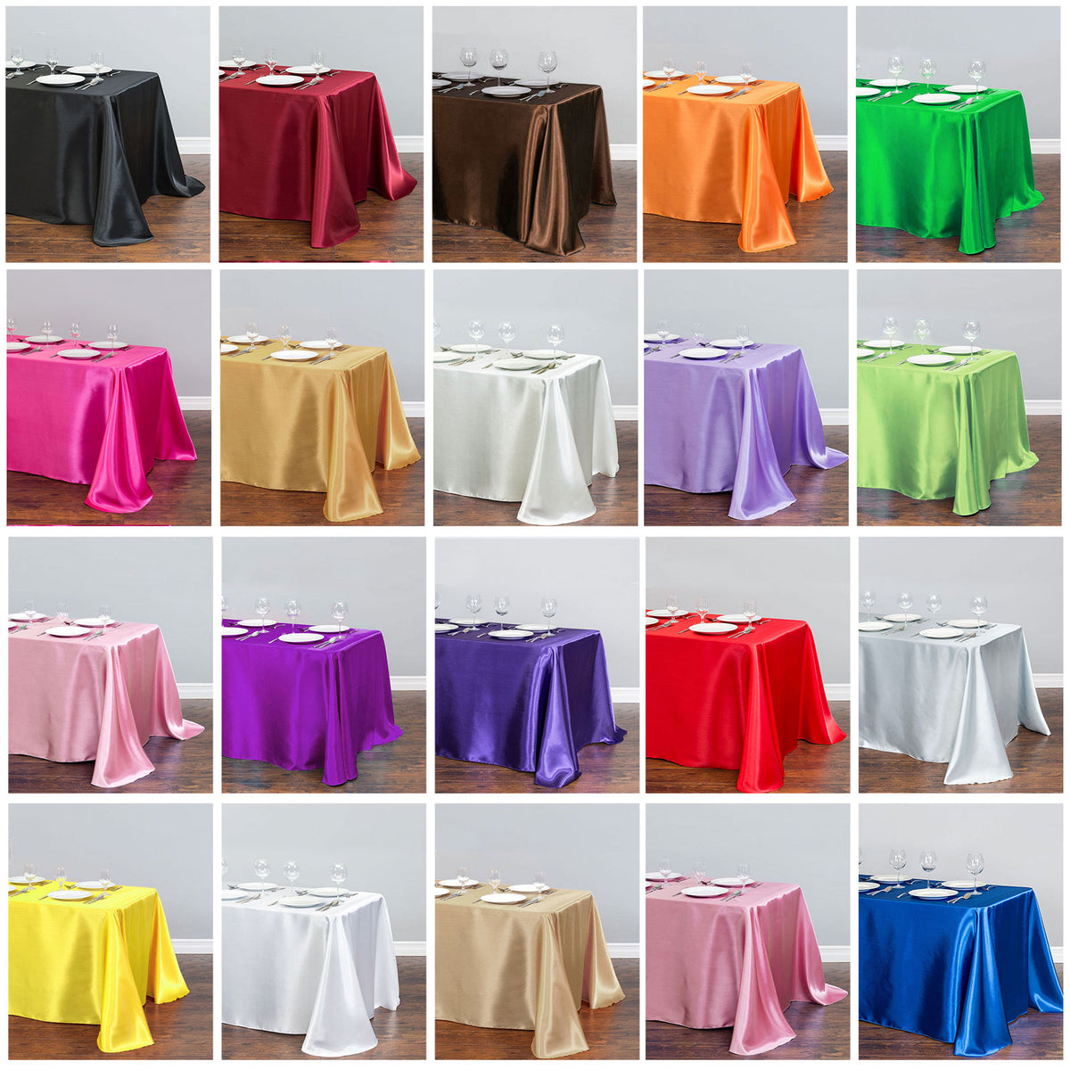 Toalha de Mesa de Cetim — Coleção 3
