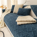 Capa para Sofá em Pelúcia Jacquard