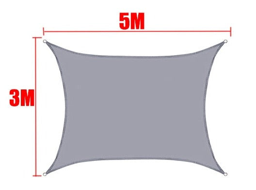 Tela de Sombreamento Retangular/Quadrada Cor Cinza