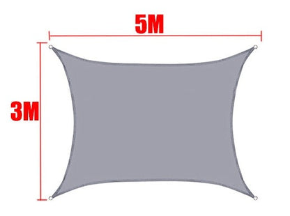 Tela de Sombreamento Retangular/Quadrada Cor Cinza