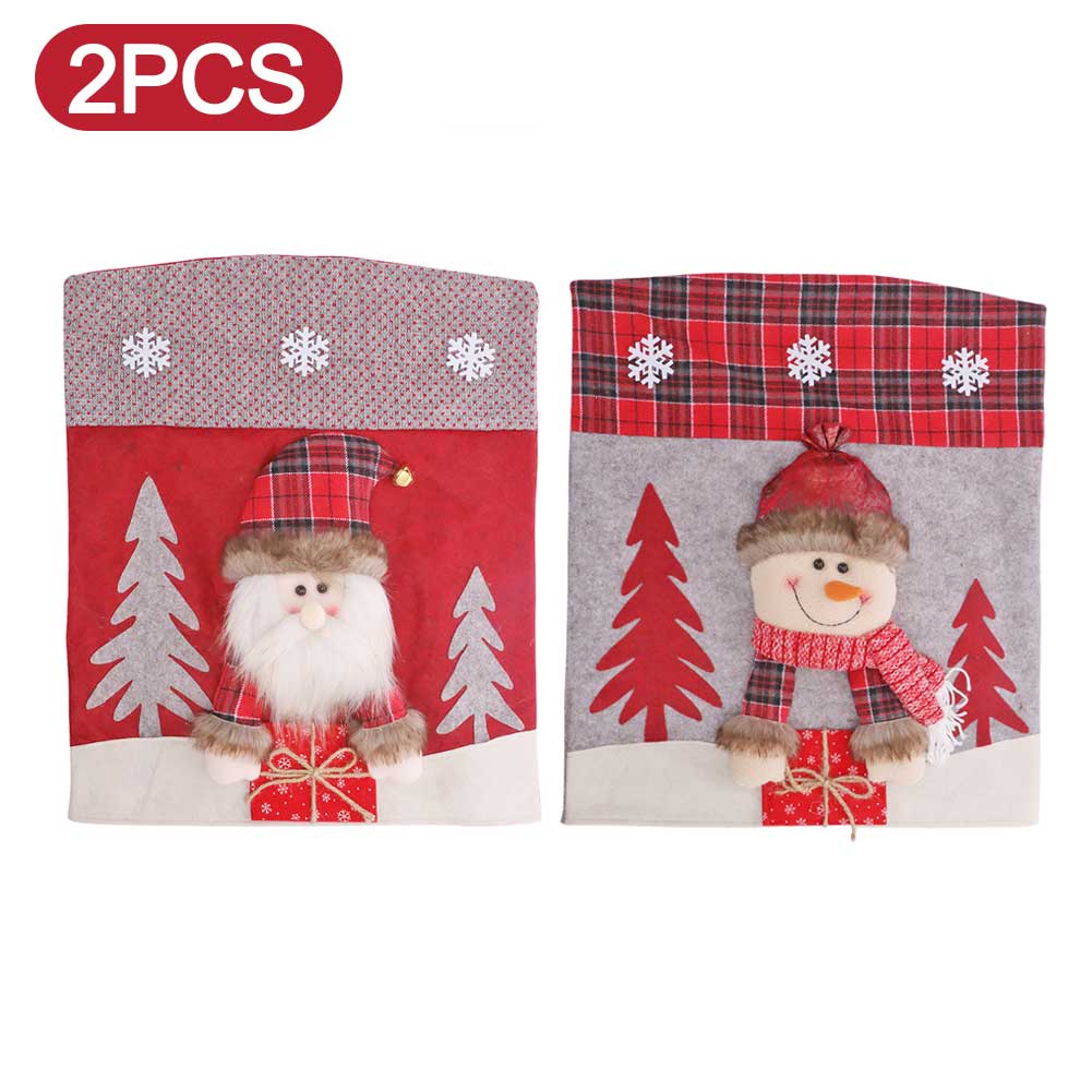 Capa Decorativa Encosto de Cadeira - Natal