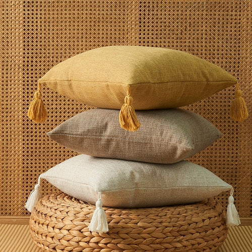 Capa para Almofada em Algodão e Linho 45x45cm