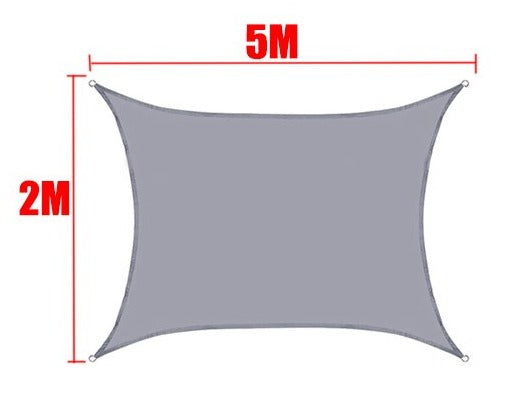 Tela de Sombreamento Retangular/Quadrada Cor Cinza