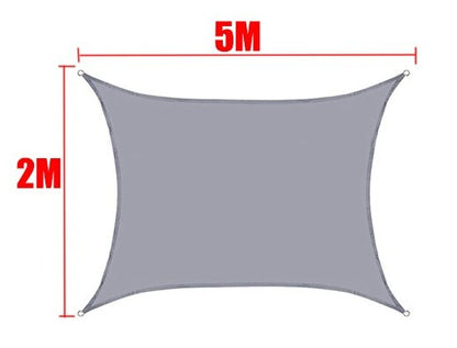 Tela de Sombreamento Retangular/Quadrada Cor Cinza