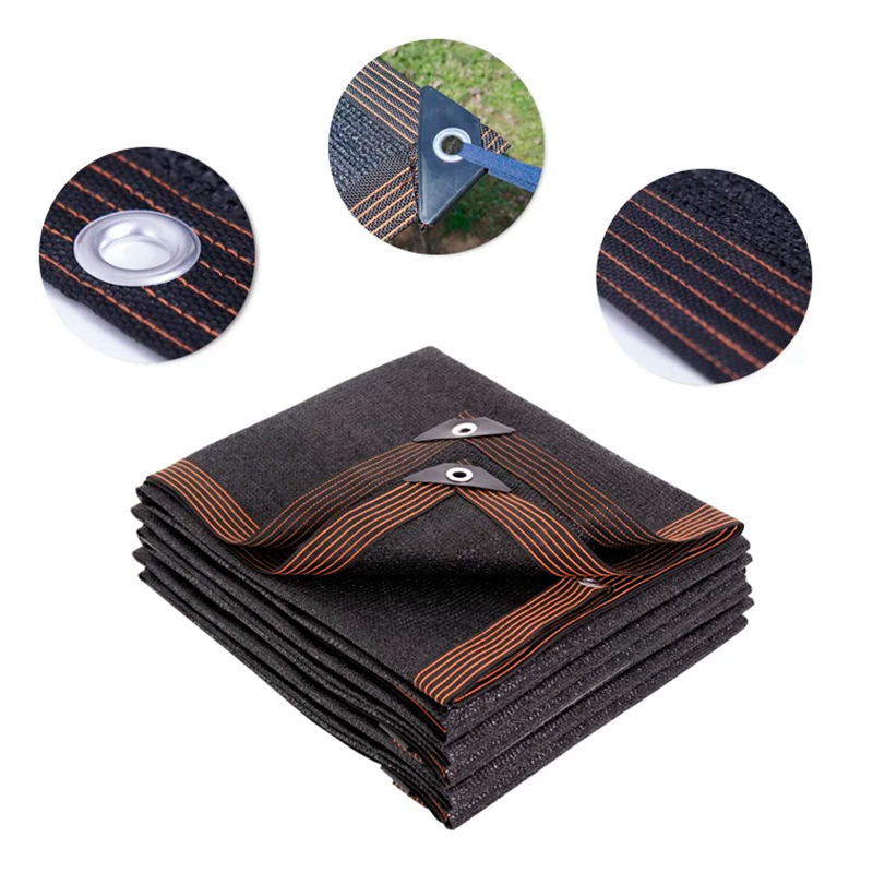 Tela de Sombreamento Preta HDPE — Proteção 50-55%