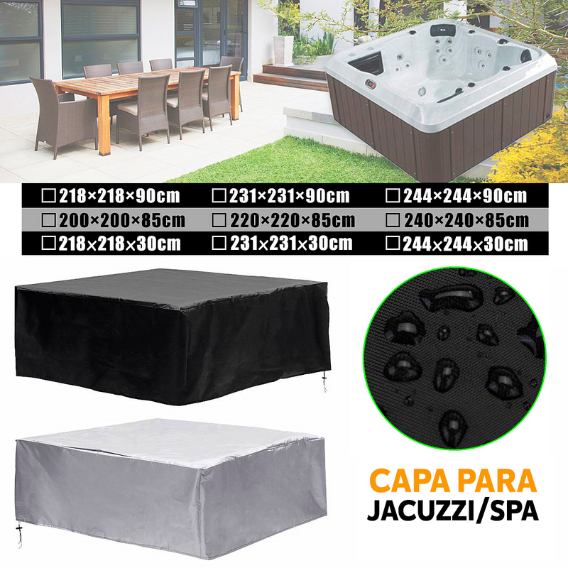 Capa Impermeável para Jacuzzi/Spa