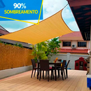 Tela de Sombreamento Retangular/Quadrada Cor Bege