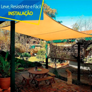 Tela de Sombreamento Retangular/Quadrada Cor Bege