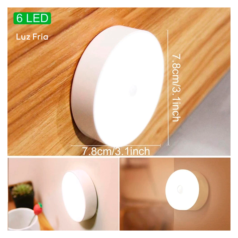 Luz Noturna LED com Sensor de Movimento