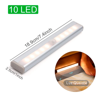Luz Noturna LED com Sensor de Movimento